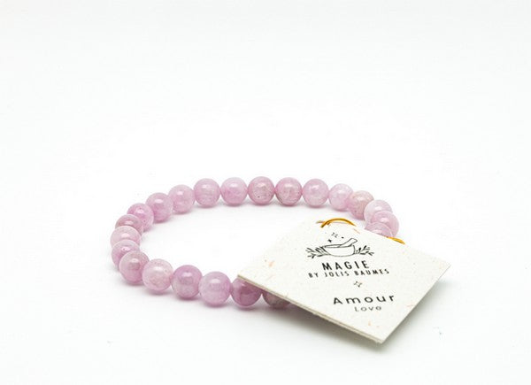 Jolis Baumes -- Bracelet amour kunzite