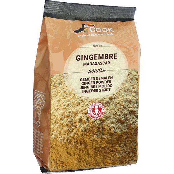 Cook épices -- Gingembre en poudre biopartenaire Vrac (origine Madagascar) - 500 g